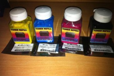 Serbuk Toner Refill & Chip Epson Aculaser C1700/ CX17/ C1750