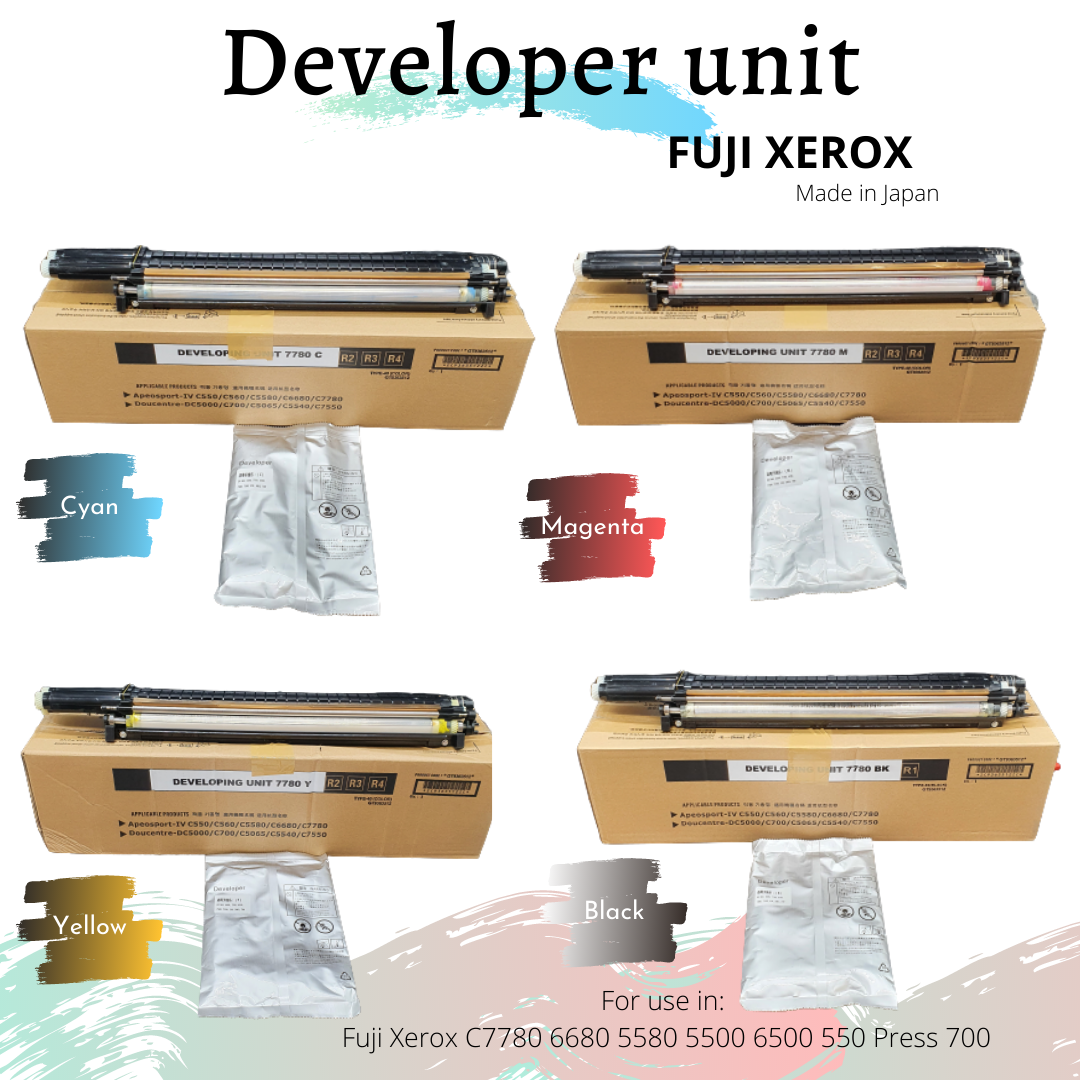 Developer Unit Fuji Xerox 7780 6680 5580 5500 6500 550 Press 700 Press Wirama Refill Tinta