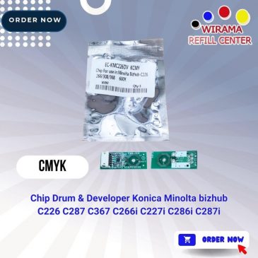 Chip Drum & Developer Konica Minolta bizhub C226 C287 C367 C266i C227i C286i C287i